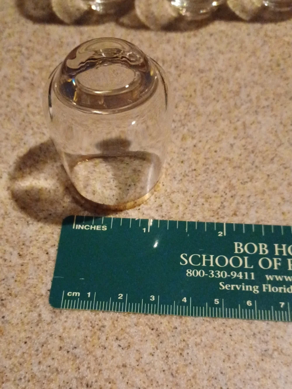 Set of 8 Clear Glass Tumblers with Gold Rim - Home Dining
